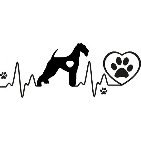 Naklejka Terier kardio