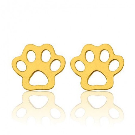 Kolczyki łapki ażurowe złoto 585 (14k)