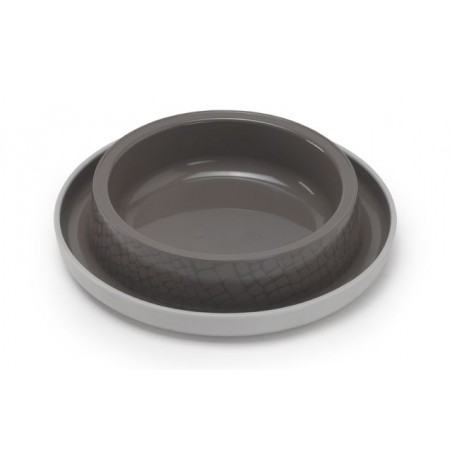 Miska dla kota z rantem 210 ml, brązowa