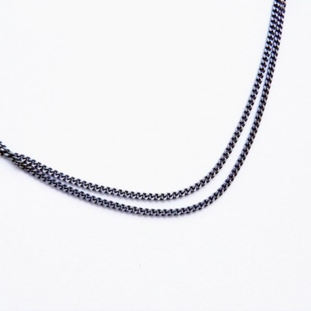 Łańcuszek ogniwkowy oksydowany 2mm, 45cm