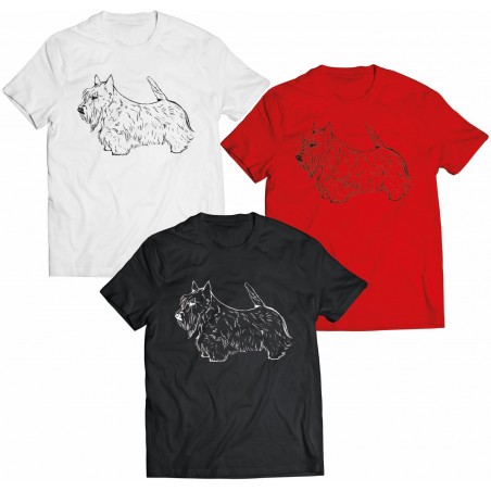 Koszulka Terier szkocki szkic