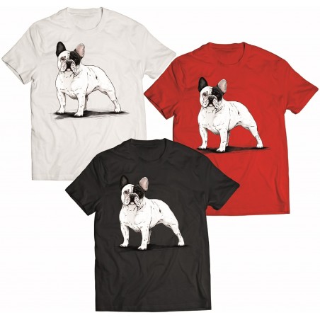 Koszulka buldog francuski biały