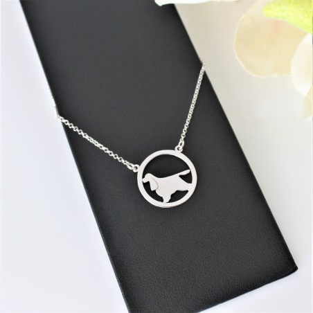 Naszyjnik Cocker Spaniel angielski w okręgu