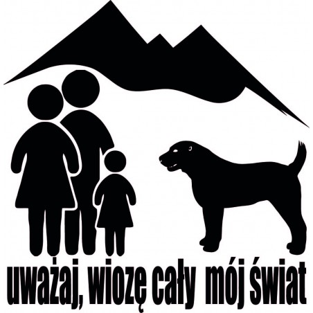 Naklejka rodzina z azjatą