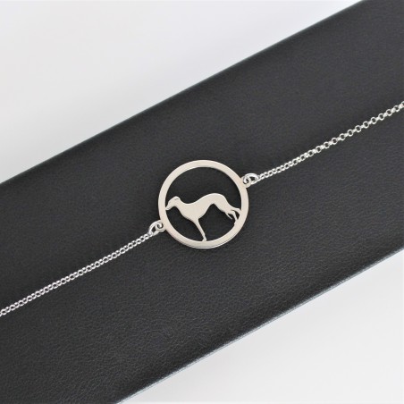 Bransoletka Whippet w okręgu, łańcuszek