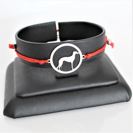 Bransoletka Whippet w okręgu, sznurkowa