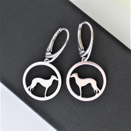 Kolczyki Whippet w okręgu