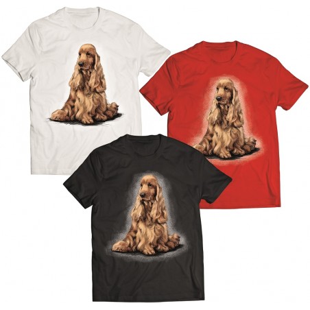 Koszulka Cocker spaniel angielski złoty