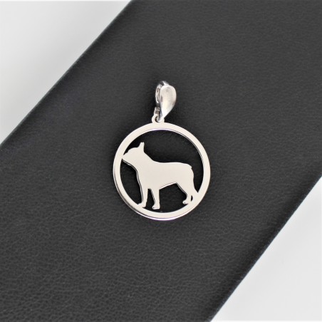 Zawieszka Buldog francuski w okręgu