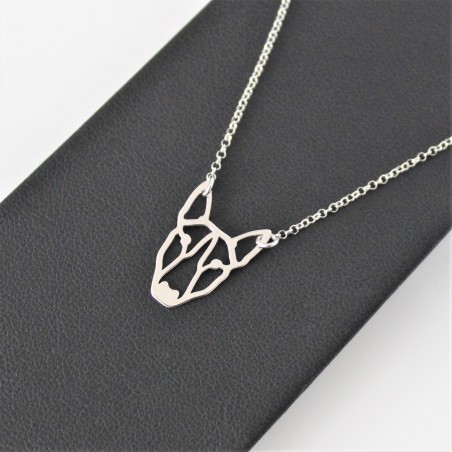 Naszyjnik Bulterier origami