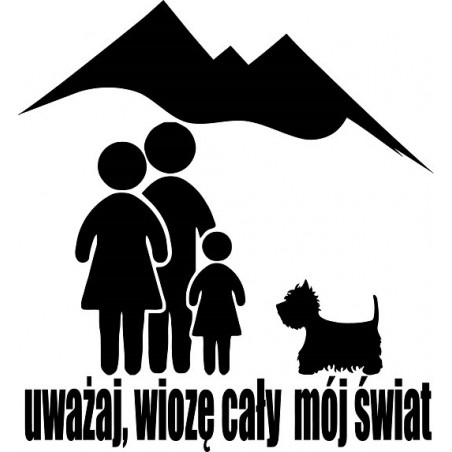 Naklejka rodzina z westem