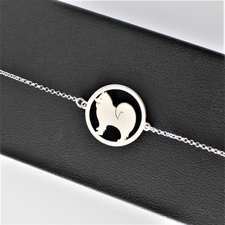 Bransoletka Samoyed w okręgu, łańcuszek