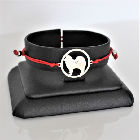 Bransoletka Samoyed w okręgu, sznurkowa