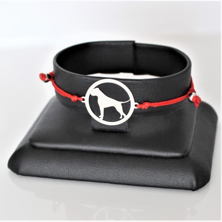 Bransoletka Bokser w okręgu, sznurkowa