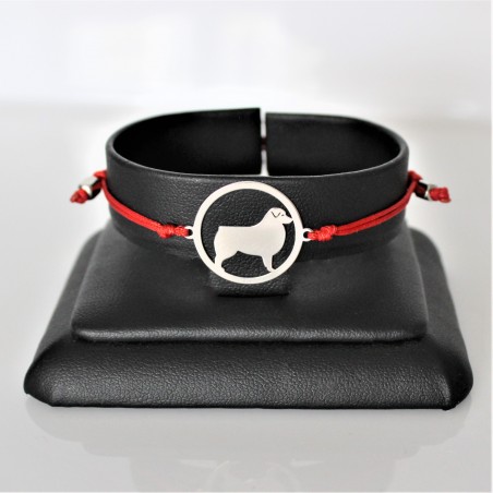 Bransoletka Owczarek australijski w okręgu, sznurkowa