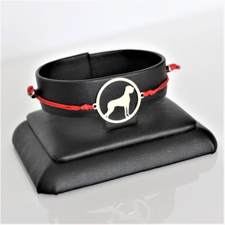Bransoletka Dog niemiecki w okręgu, sznurkowa