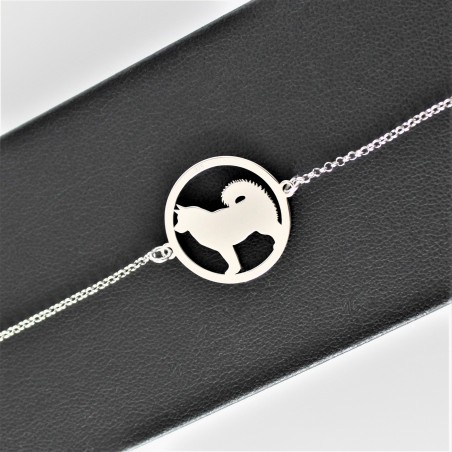 Bransoletka Malamut w okręgu, łańcuszek