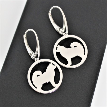 Kolczyki Malamut w okręgu