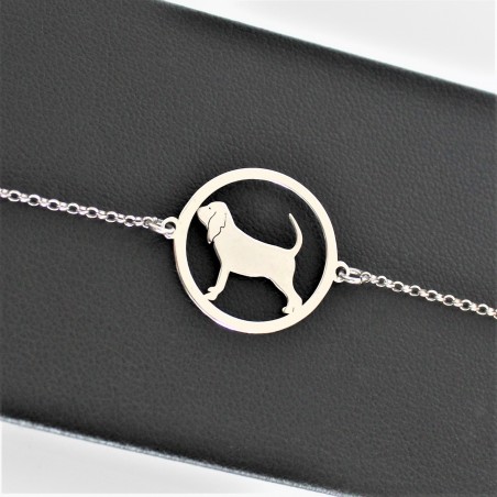 Bransoletka Bloodhound w okręgu, łańcuszek