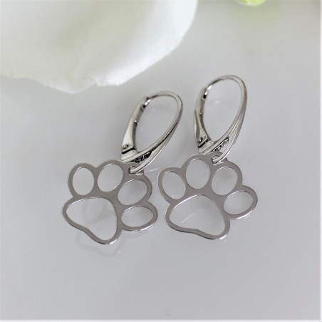 Kolczyki łapki ażurowe na biglu angielskim