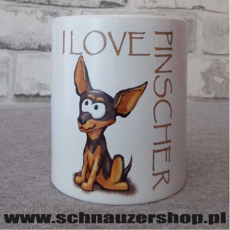 Kubek I love Pinscher