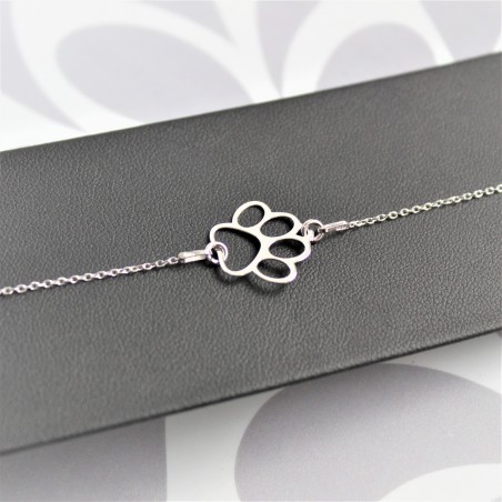 Bransoletka łapa ażurowa na łańcuszku