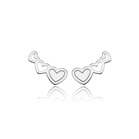 Kolczyki trzy serca