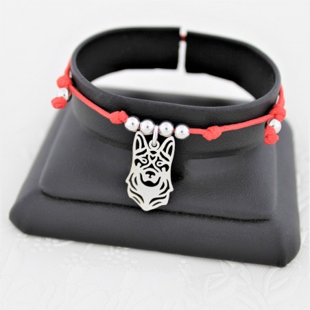 Bransoletka Owczarek Niemiecki, sznurkowa