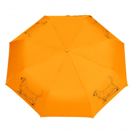 Parasol z Psami Parasolka Basset szkic Składana, Lekka, Wiatroodporna