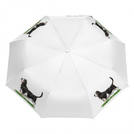 Parasol z Psami Parasolka Basset Składana, Lekka, Wiatroodporna