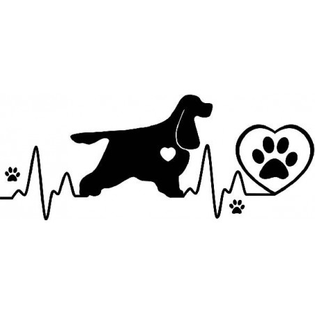 Naklejka Cocker kardio