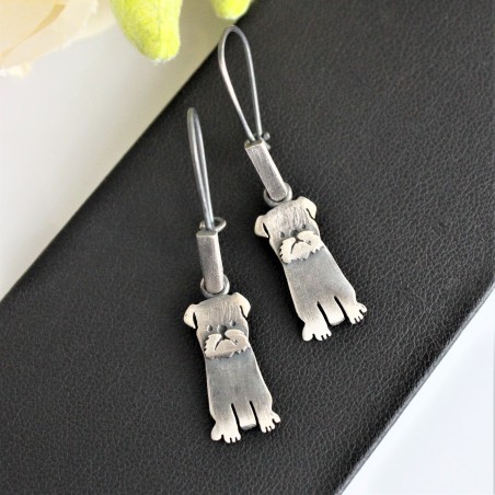 Kolczyki Gryfonik artystycznie