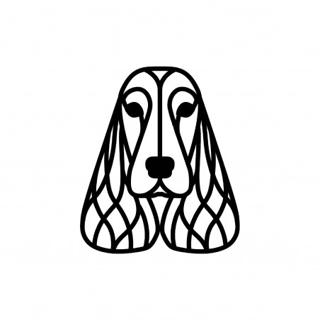 OBRAZ AŻUROWY DEKORACJA OZDOBA NA ŚCIANĘ PIES COCKER SPANIEL ANGIELSKI