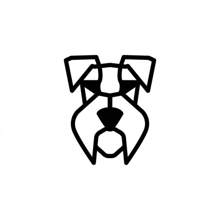 OBRAZ AŻUROWY DEKORACJA OZDOBA NA ŚCIANĘ PIES SZNAUCER