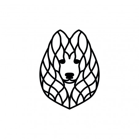 OBRAZ AŻUROWY DEKORACJA OZDOBA NA ŚCIANĘ PIES SAMOYED