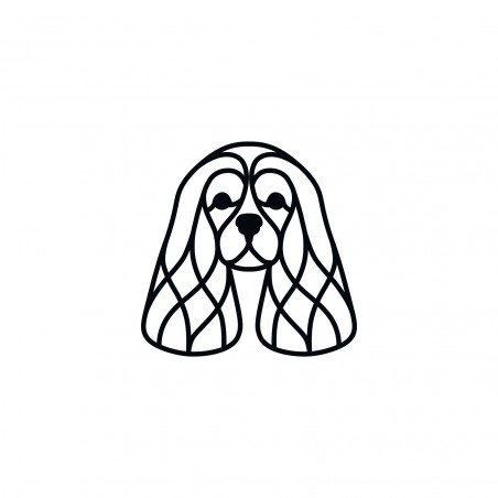 OBRAZ AŻUROWY DEKORACJA OZDOBA NA ŚCIANĘ PIES CAVALIER