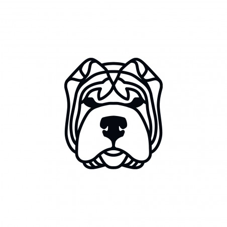 OBRAZ AŻUROWY DEKORACJA OZDOBA NA ŚCIANĘ PIES SHAR PEI