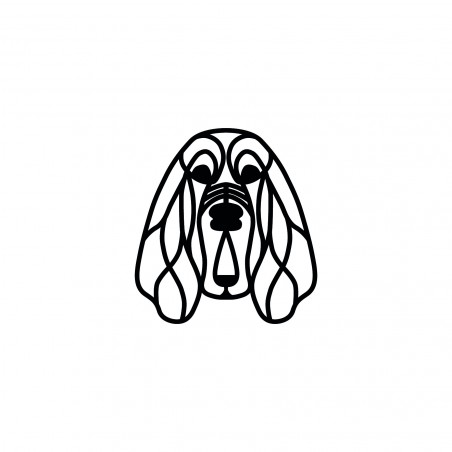 OBRAZ AŻUROWY DEKORACJA OZDOBA NA ŚCIANĘ PIES BLOODHOUND