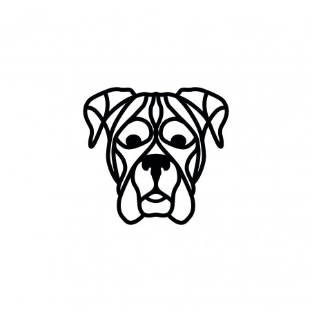 OBRAZ AŻUROWY DEKORACJA OZDOBA NA ŚCIANĘ PIES BOKSER