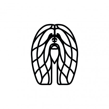 OBRAZ AŻUROWY DEKORACJA OZDOBA NA ŚCIANĘ PIES LHASA APSO