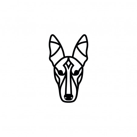 OBRAZ AŻUROWY DEKORACJA OZDOBA NA ŚCIANĘ PIES FARAONA