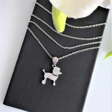 Naszyjnik Pudelek z cyrkoniami