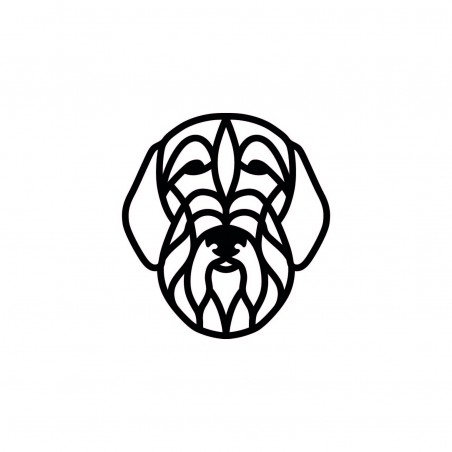 OBRAZ AŻUROWY DEKORACJA OZDOBA NA ŚCIANĘ PIES WY ZE L SZORSTKOWŁOSY