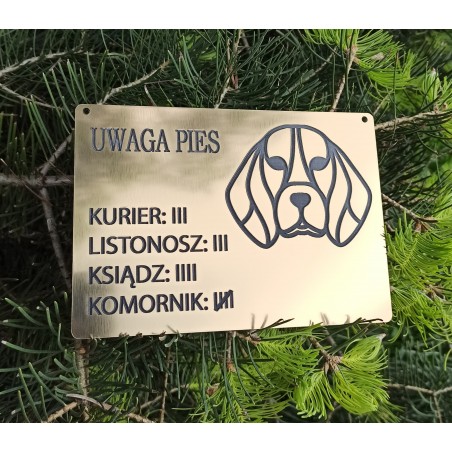 Tabliczka ostrzegawcza Beagle