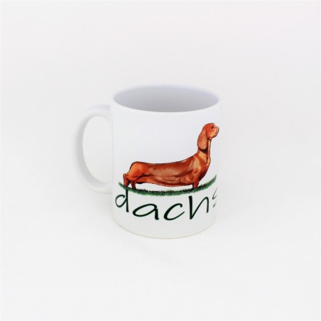 Kubek jamnik gładkowłosy brązowy