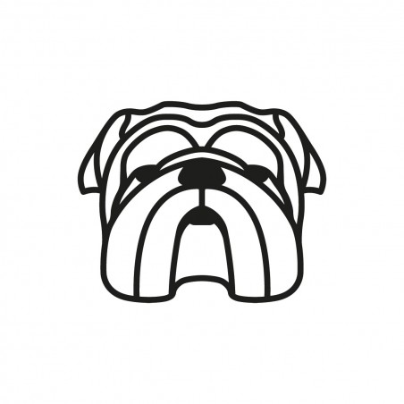 OBRAZ AŻUROWY DEKORACJA OZDOBA NA ŚCIANĘ PIES BULDOG ANGIELSKI