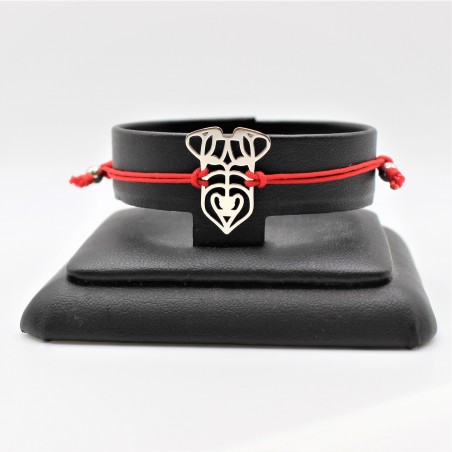 Bransoletka sznurkowa Airedale Terrier