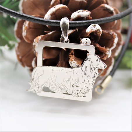 Zawieszka jamnik długowłosy