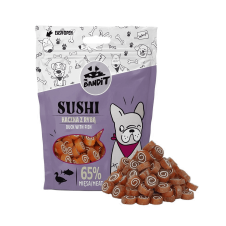 Sushi kaczka z rybą