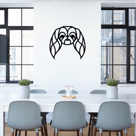 OBRAZ AŻUROWY DEKORACJA OZDOBA NA ŚCIANĘ PIES CHIN JAPOŃSKI